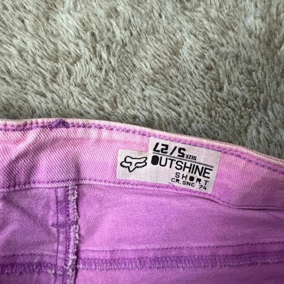 Fox Women's Outshine Cutoff Shorts Stretch Neon Lilac MSRP $49.50 Ne - Picture 14 of 16